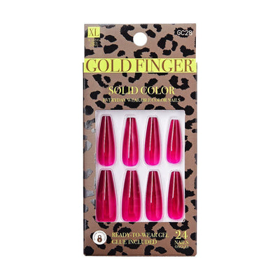 IVY Gold Finger Solid Color Nails