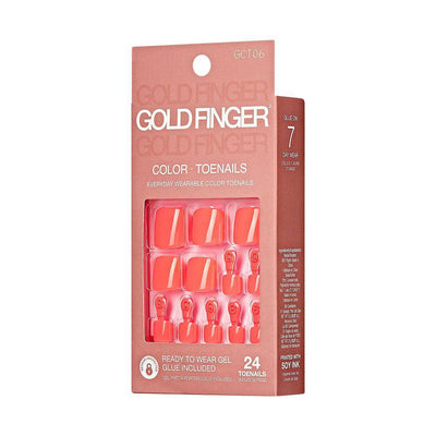 IVY Gold Finger Solid Color Toenails