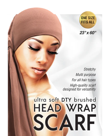 Qfitt Ultra Soft DTY Brushed Head Wrap Scarf