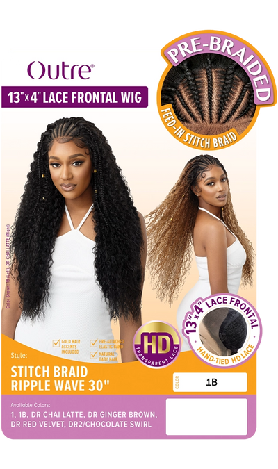 Outre 13x4 Lace Wig - Stitch Braid Ripple Wave 30"