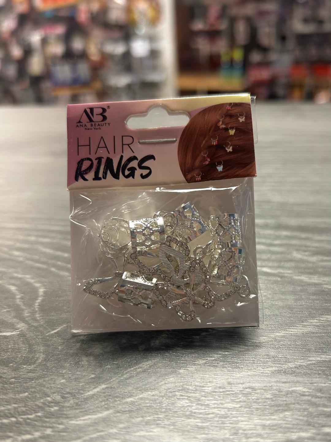 Ana Beauty Hair Rings - Butterfly Rhinestone