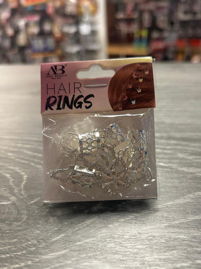 Ana Beauty Hair Rings - Butterfly Rhinestone
