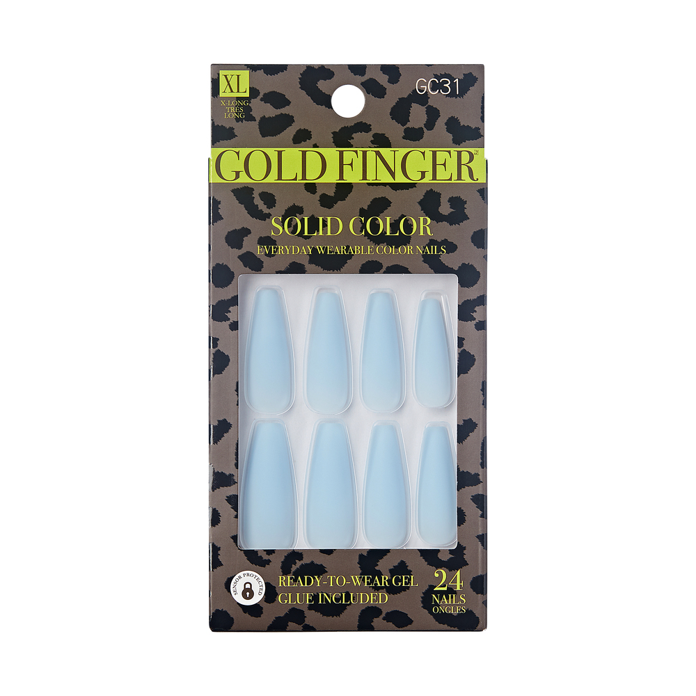 IVY Gold Finger Solid Color Nails