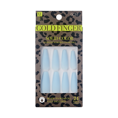 IVY Gold Finger Solid Color Nails