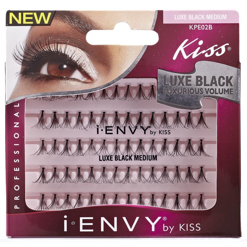 KISS Medium Individual Flare Luxe Black Eyelashes (KPE02B)