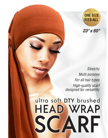 Qfitt Ultra Soft DTY Brushed Head Wrap Scarf