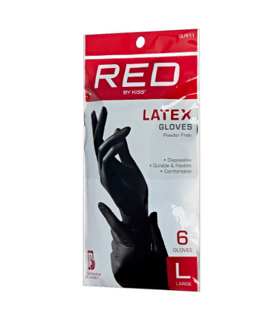 RED by Kiss Black Latex Gloves (GLPF11)