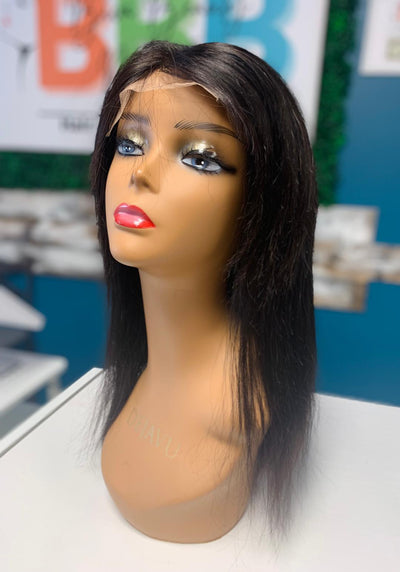 16" Brazilian Straight 4x4 Swiss Lace Closure Wig - Teyana