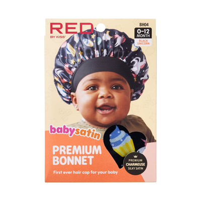 RED by Kiss Baby Satin Bonnet