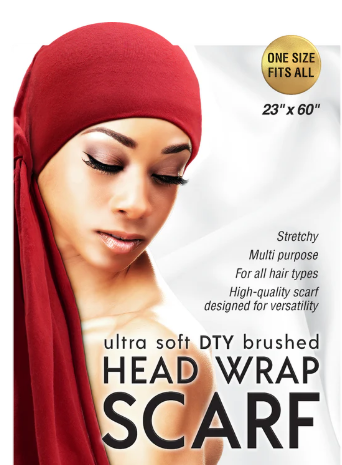 Qfitt Ultra Soft DTY Brushed Head Wrap Scarf