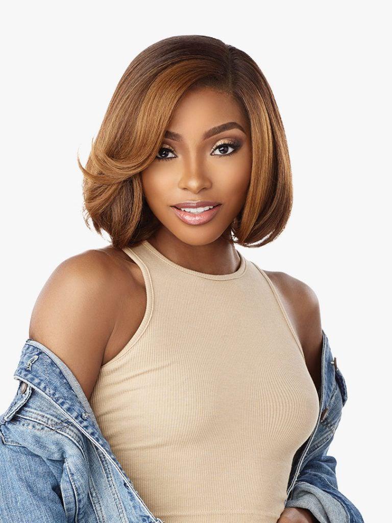 Sensationnel Curls Kinks & Co Kinky Edges Y-Part Lace Wig - Bob 12″