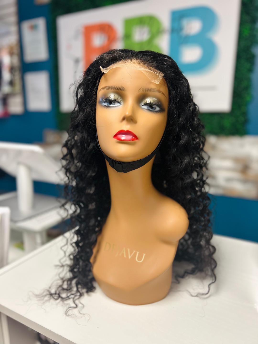 RH 4x4 Transparent Lace Human Hair Wig - Deep Wave 24"