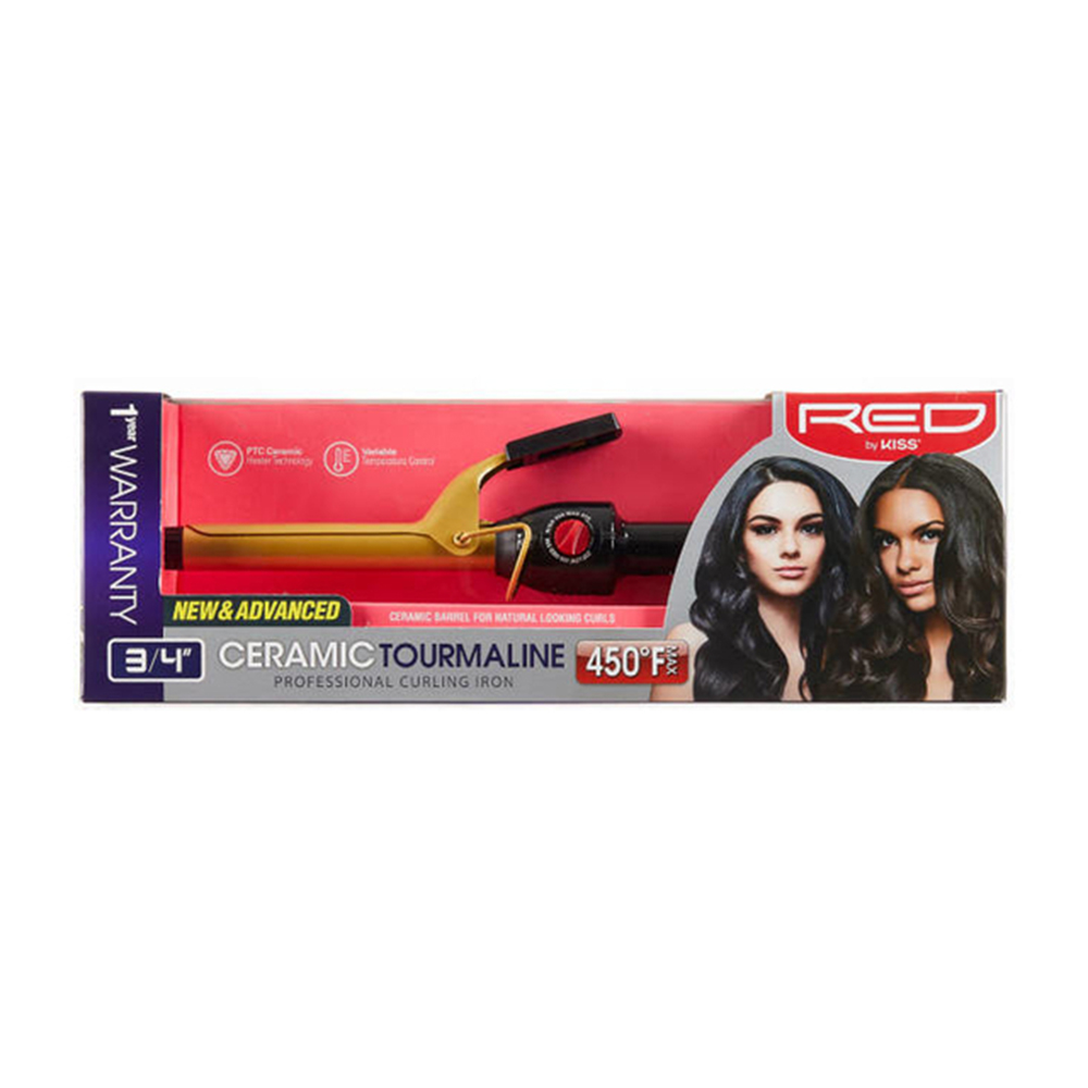 RED by Kiss Ceramic Curling Iron 3/4" (CI04N)