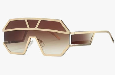 Cyber Futuristic Metal Sunglasses