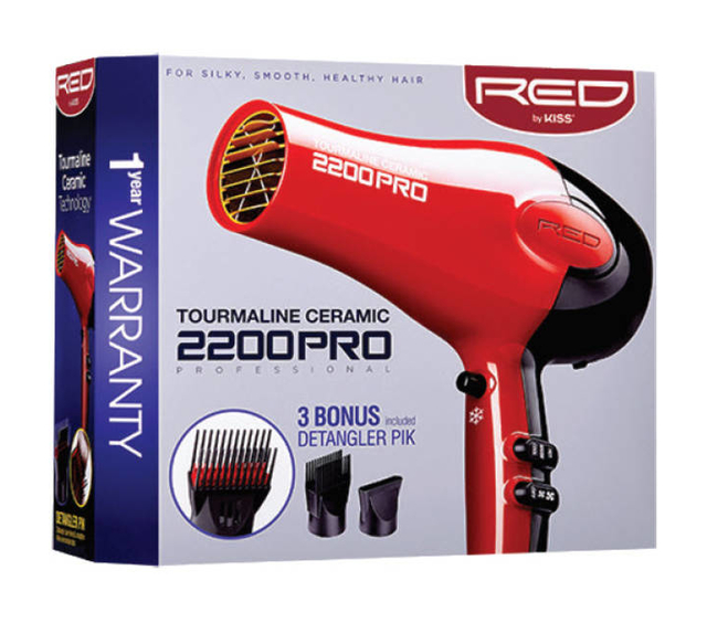 RED by Kiss 2200 Pro Tourmaline Ceramic Dryer (BD07N)