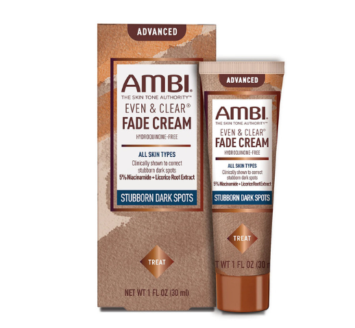 Ambi Even & Clear Advanced Fade Cream - Stubborn Dark Spots (1 oz)