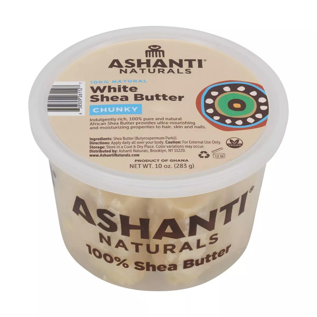 Ashanti 100% Chunky White Shea Butter (10oz)