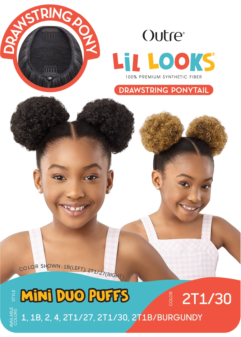 Outre Lil Looks Drawstring Ponytail - Mini Duo Puffs