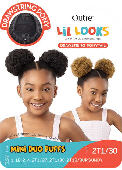 Outre Lil Looks Drawstring Ponytail - Mini Duo Puffs