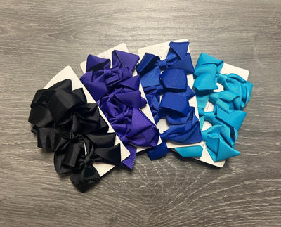Fashion Hair Bows 4ct