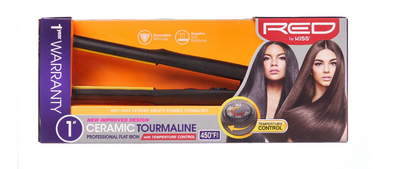 RED by Kiss 1" Ceramic Tourmaline Flat Iron (FI100U)