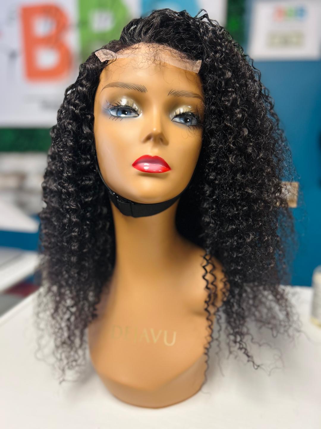 RH 4x4 Transparent Lace Human Hair Wig - Kinky Curl 22"