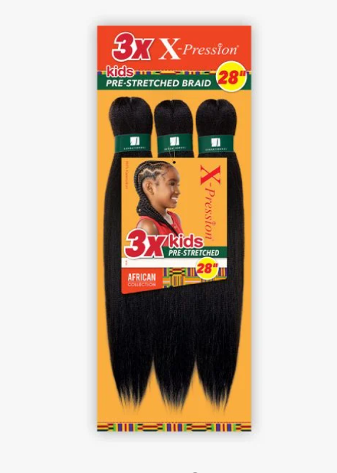 Sensationnel X-Pression 3X Pre-stretched Kids Braid Hair 28"