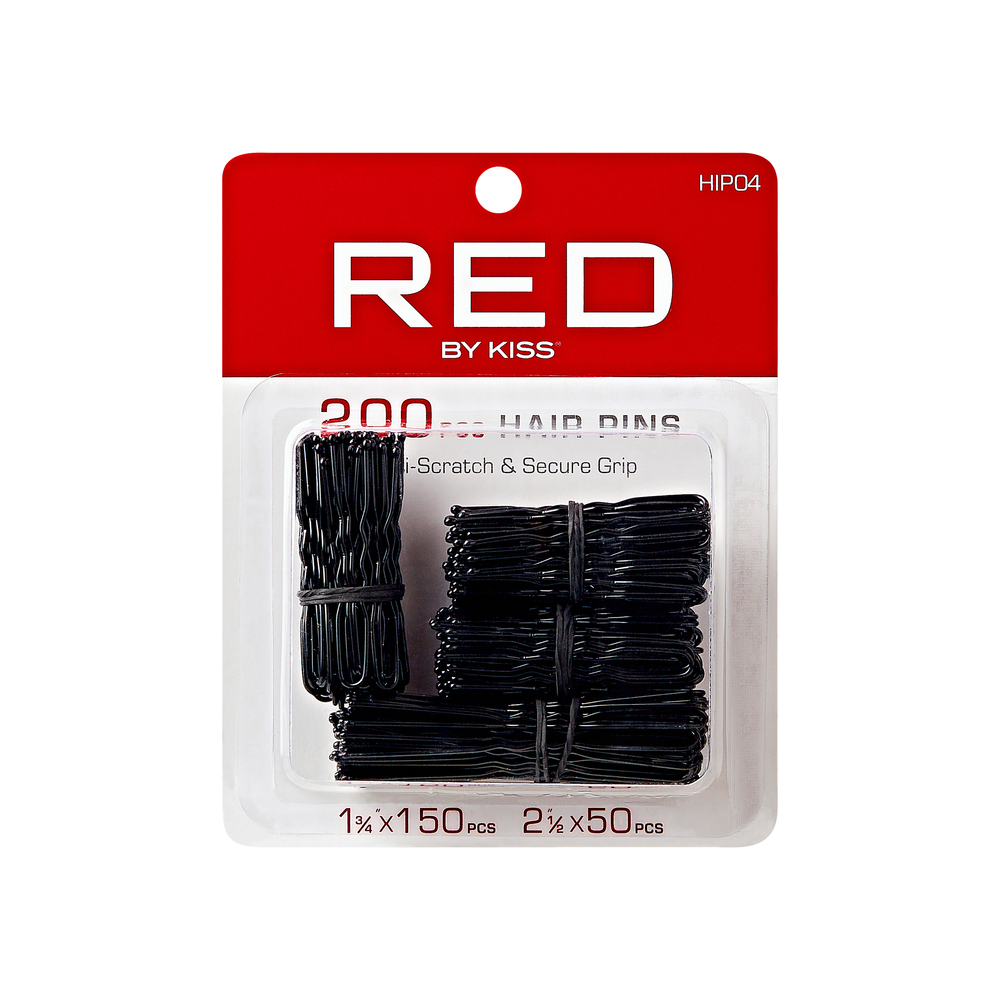 RED by Kiss Hair Pins 1 3/4" & 2 1/2" 200CT (HIP04) - Black