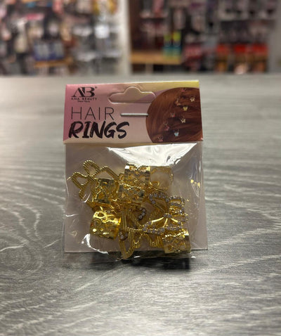 Ana Beauty Hair Rings - Butterfly Rhinestone