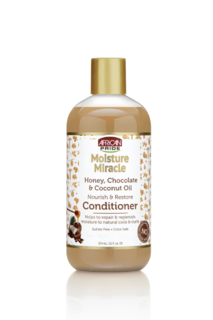 African Pride Moisture Miracle Honey Chocolate & Coconut Oil Conditioner (16oz) (91136)