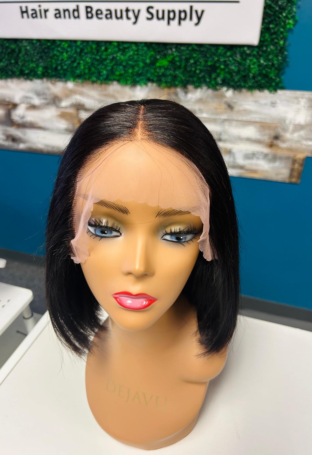 10" Wide T Lace Front Middle Part Bob Wig -  Akilah LM
