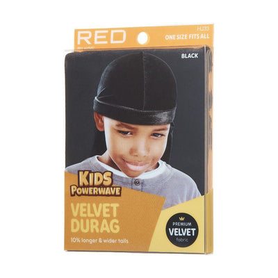 RED by Kiss Kids Power Wave Durag