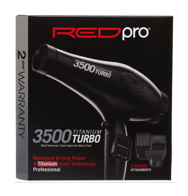 RED by Kiss Pro Titanium 3500 Blow Dryer (BDP02N)