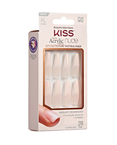 IVY KISS Salon Acrylic French Nude Nails