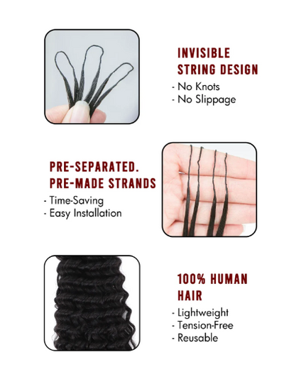 GLH Crochet Strands 100ct - Kinky Curly