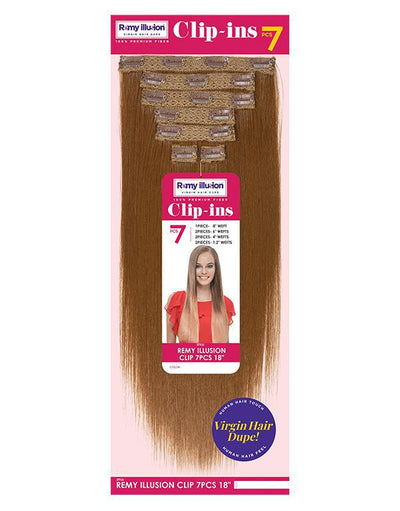 Janet Coll. Remy Illusion 7pc Clip-Ins 18" - Straight