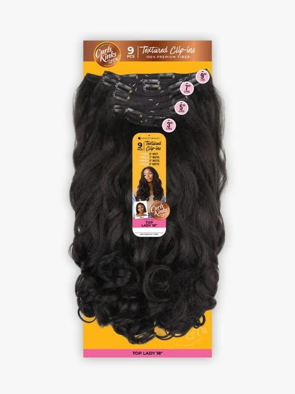 Sensationnel Curls Kinks & Co Clip-In Top Lady 18"