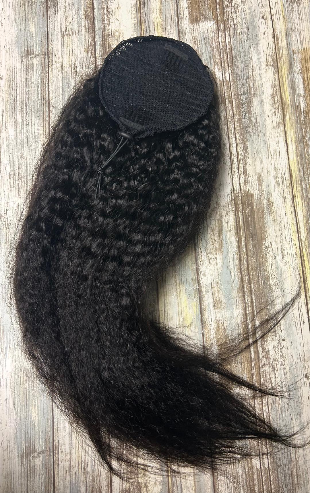 Tru Cambodian Virgin Hair Ponytail - Kinky Straight