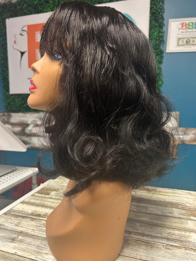 LM 14" Soft Wavy Curl Bob w/Bangs - Lucy