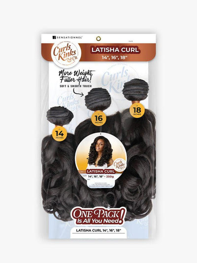 Sensationnel Curls Kinks & Co Multi Bundle 14" 16" 18" - Latisha Curl