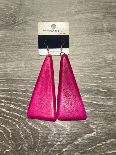 Top & Top Wood Triangle Wood Earrings