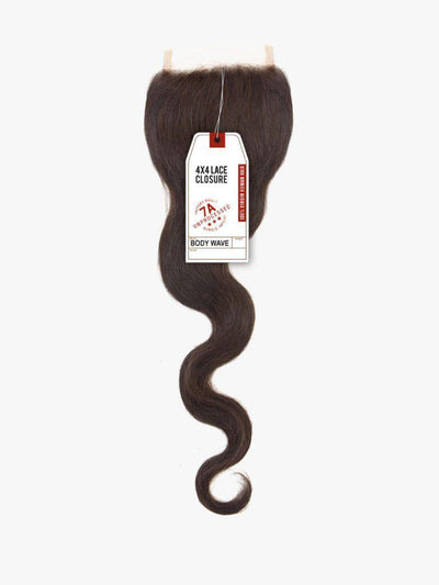 Sensationnel 4x4 18" Body Wave Human Hair Closure - Natural