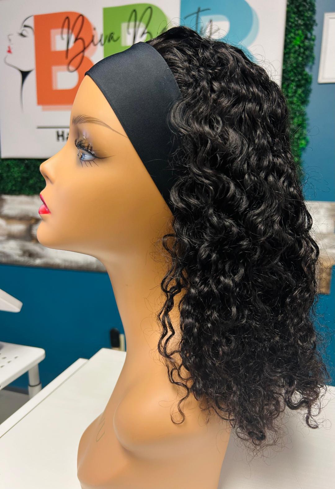 180% Density Remy Brazilian Headband Wig