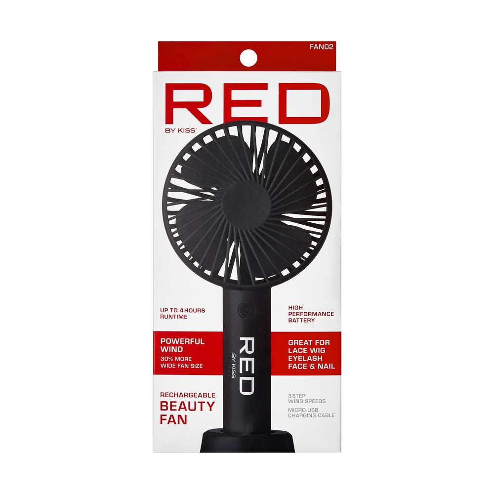 RED by Kiss Rechargeable Beauty Fan