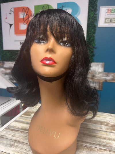 LM 14" Soft Wavy Curl Bob w/Bangs - Lucy