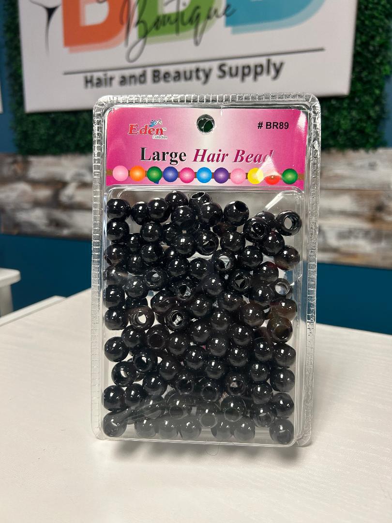 Eden Jumbo Hair Beads #BR89 - Black