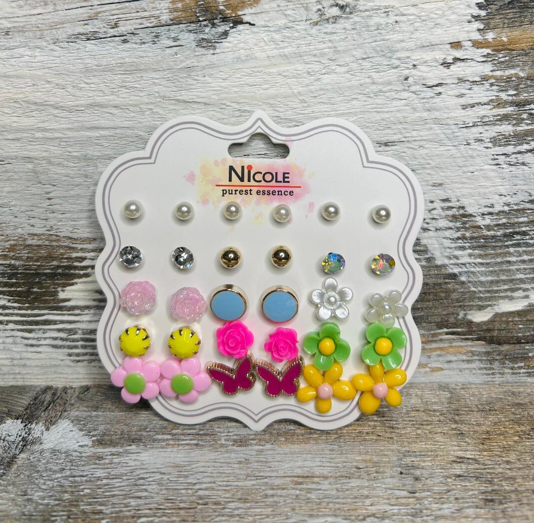 Nicole Assorted Kids Stud Earrings