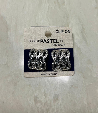 Top & Top Rhinestone Clip-On Earrings