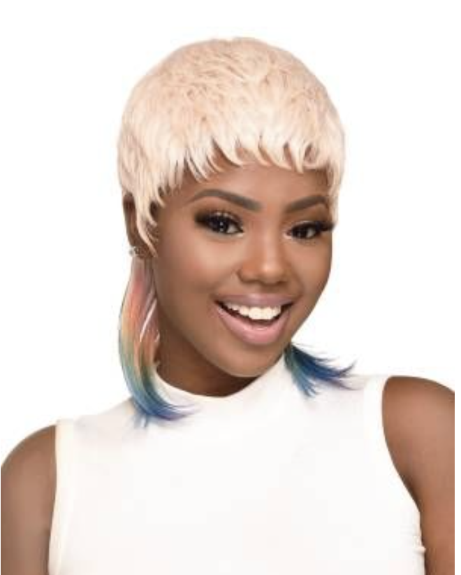 Destiny Synthetic Wig Rainbow Mullet