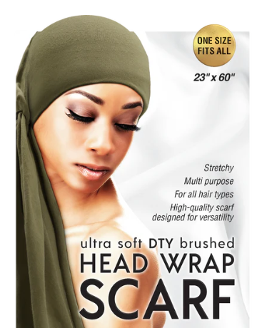 Qfitt Ultra Soft DTY Brushed Head Wrap Scarf